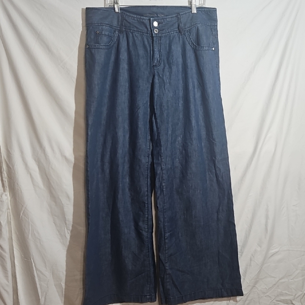 MICHAEL Michael Kors Dark Blue Flare Jeans